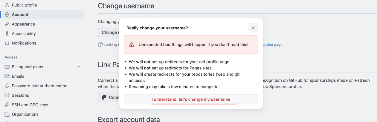 github change username.png Github change username.