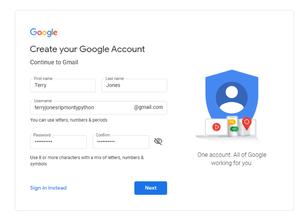 如何注册新的谷歌邮箱(Google Gmail)帐户